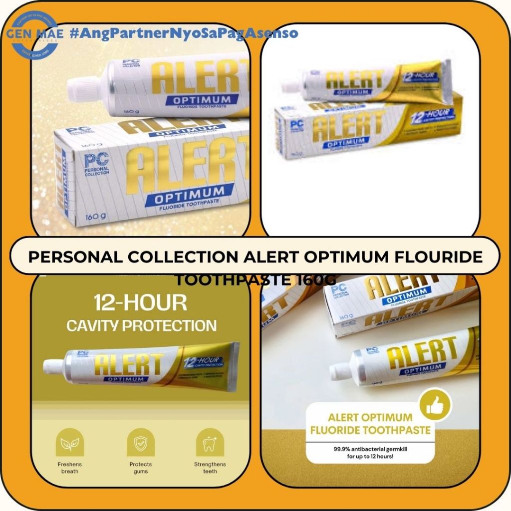 PERSONAL COLLECTION ALERT OPTIMUM FLOURIDE TOOTHPASTE 160G | Shopee ...