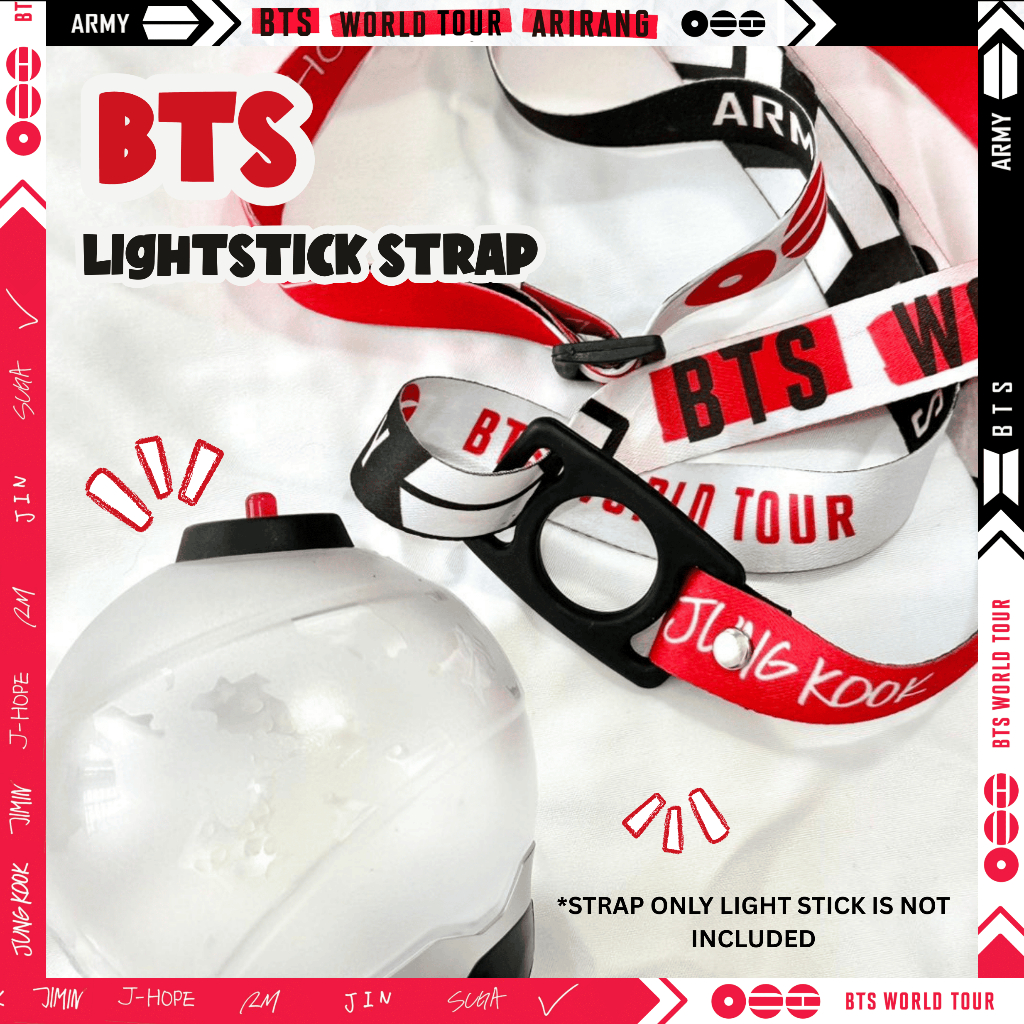 BTS Arirang Army Bomb Light Stick Strap Lanyard Adjustable Strap