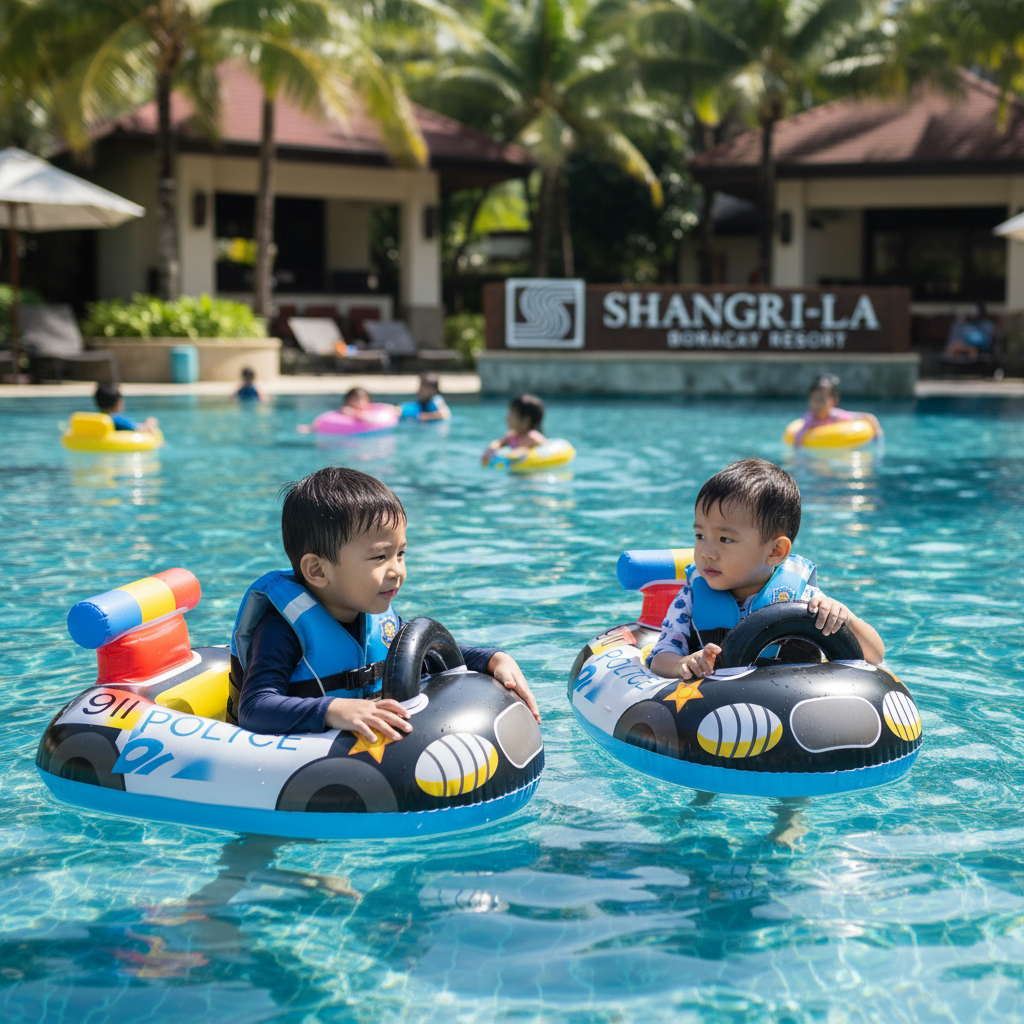 Police Car Baby Float Salbabida for Kids Toddler Swim Ring Pool Float ...