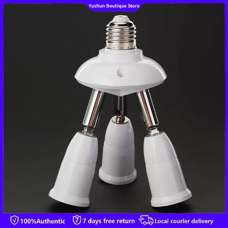 (5 in 1)E27 Splitter Heads Adapter Lamp Holder Converter Socket LED ...