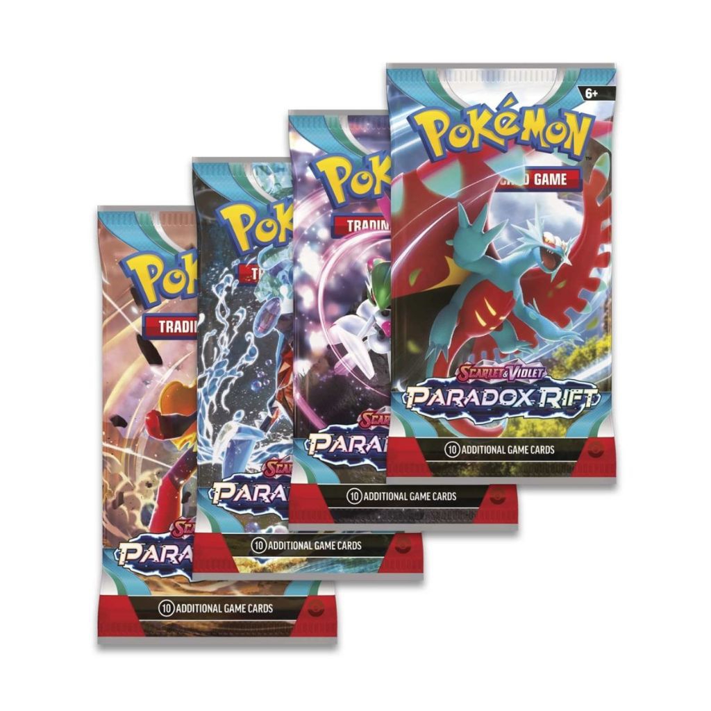 Paradox Rift / Temporal Forces 4-Pack Art Set Booster Packs | Pokémon ...