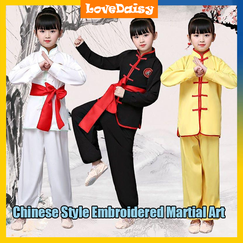 Kids Style Embroidered Martial Arts Training Costume Uniform For ...