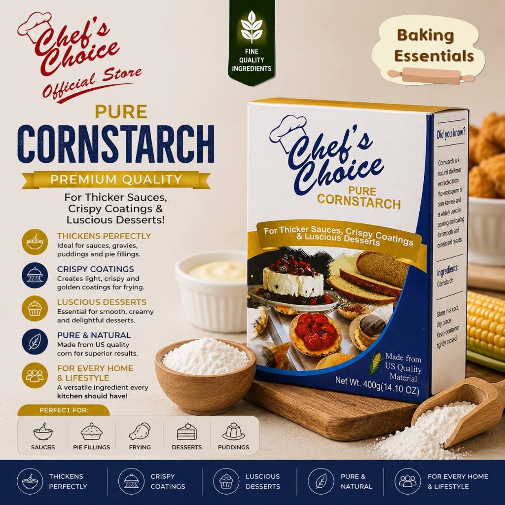 HAVI GROCERS Chef's Choice Pure Cornstarch 80g In Box | Shopee Singapore