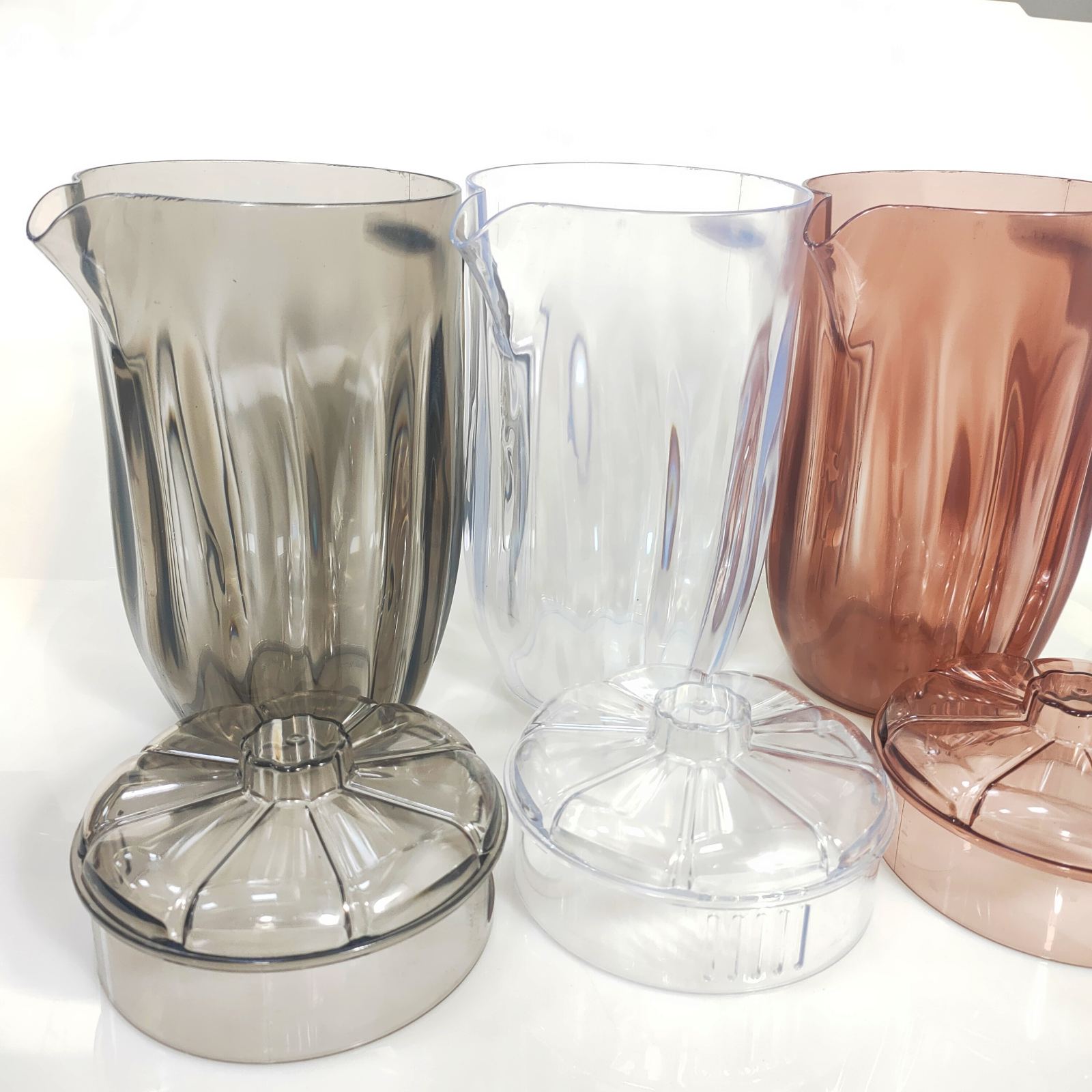 2.0LITERS STYLISH WATER PITCHER WITH LID ACRYLIC ICE TEA JUICE PITCHER ...