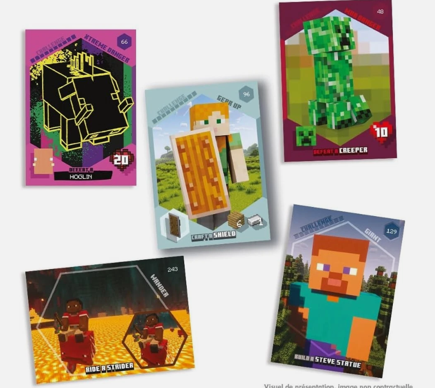 Panini Minecraft Challenges Trading Cards Look for THE HIDDEN DANGER ...