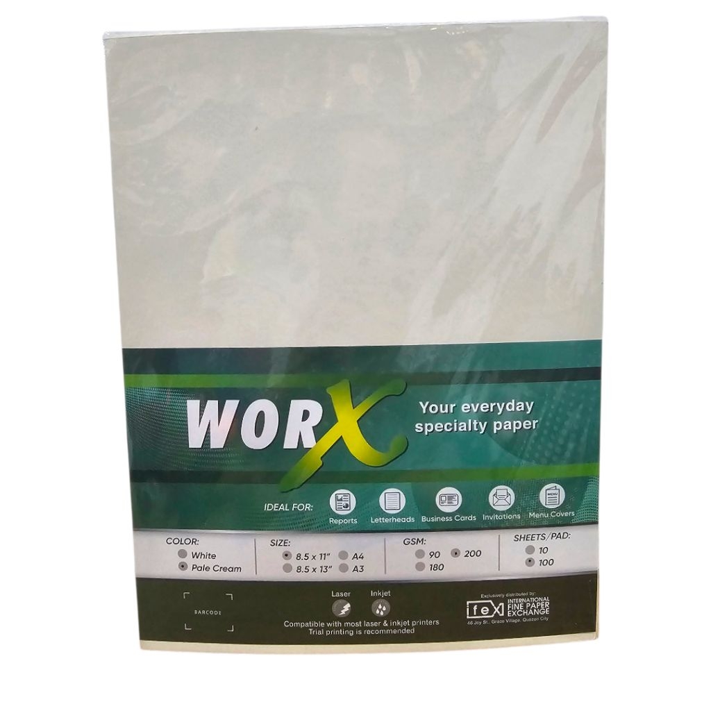 WORX Specialty Paper 200 GSM- 100 Sheets | Shopee Singapore