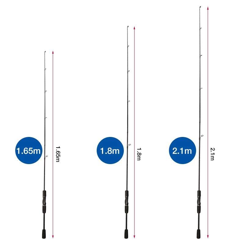 1.65M 1.8M 2.1M ultralight fishing rod M fishing rod adjustable ...