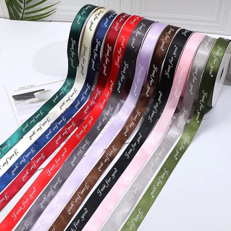 1cm Letter Ribbon Decorative Ribbon Diy Decorative Gift Ribbon Roll ...