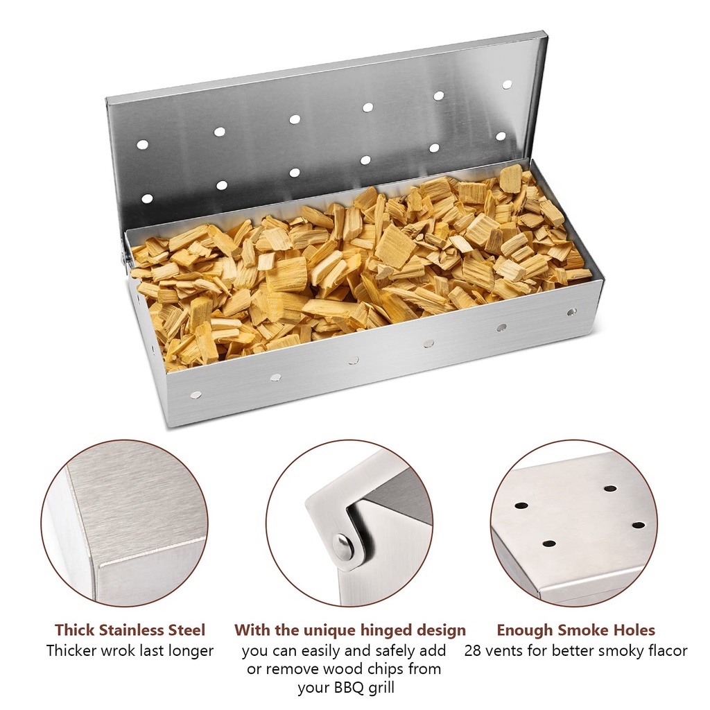 BBQ Smoker Box BBQ Tools BBQ Smoke Generator Smoker Boxes | Shopee ...