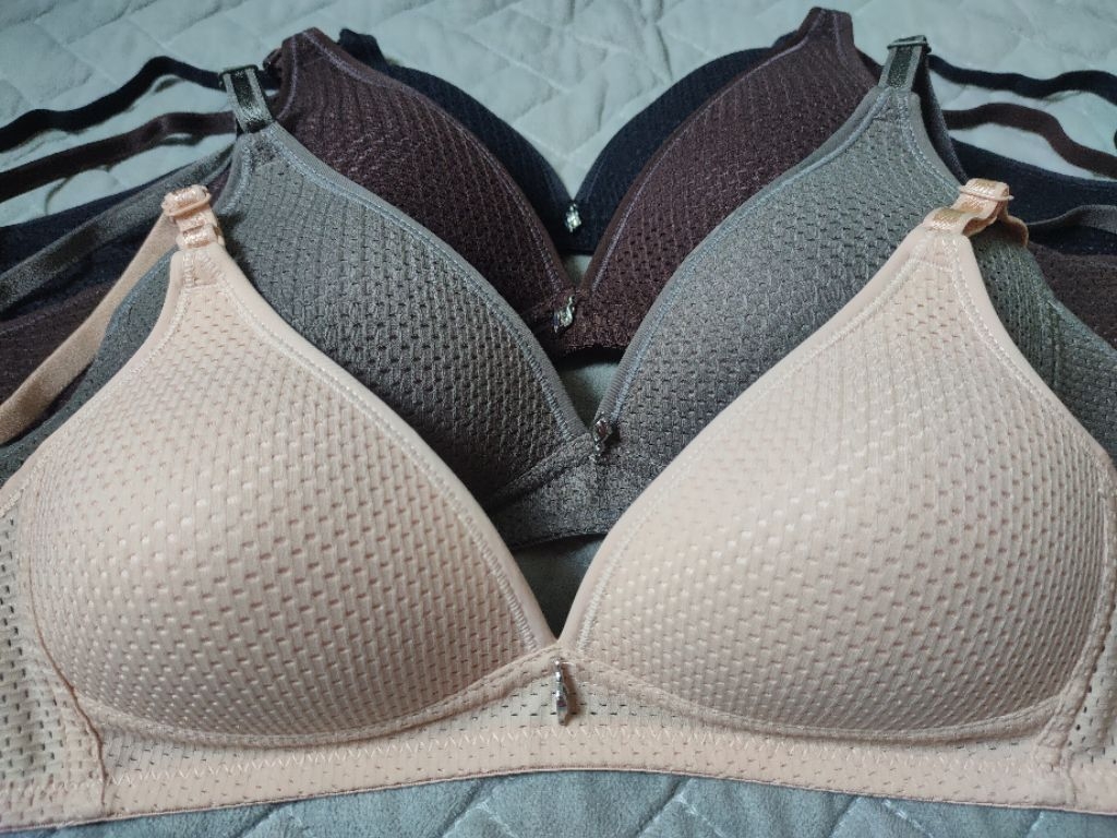 Soft cap thin pad bra no wire sizes 32,34,36,38capA | Shopee Singapore