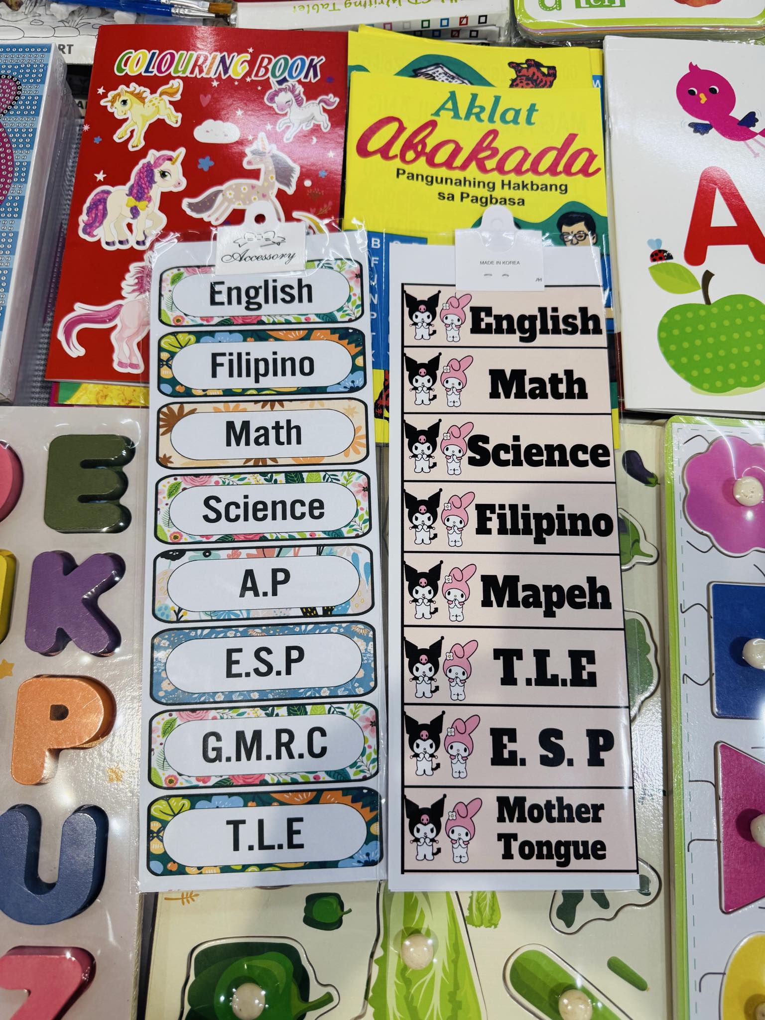 School Notebook Subject Sticker Label Unisex | Shopee Singapore