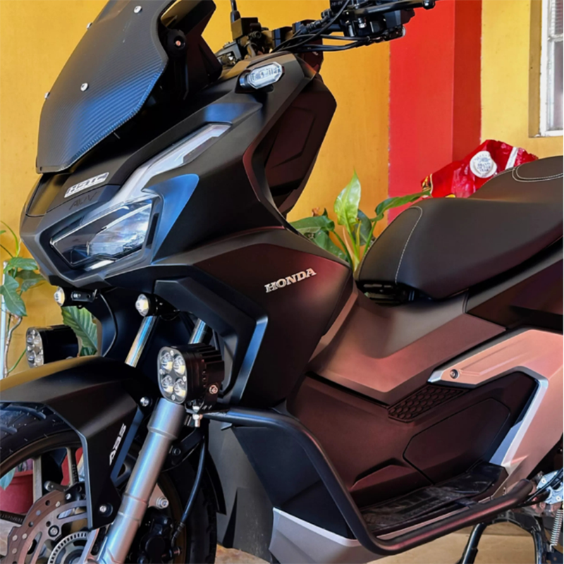 HONDA ADV 160 HALF CRASH GUARD MATTE BLACK HEAVY DUTY WITH ADV 160 ...