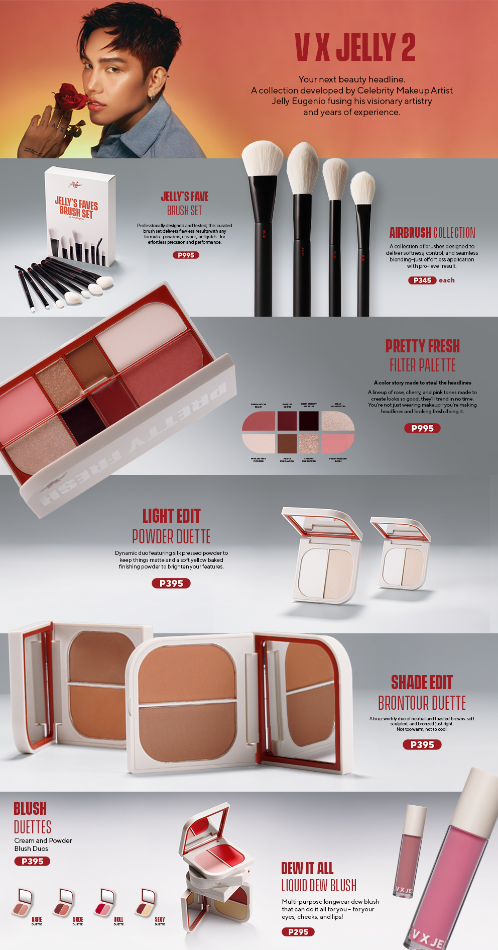 VICE CO. V x Jelly 2 Blush Duette - Cream & Powder Blush | Shopee Singapore