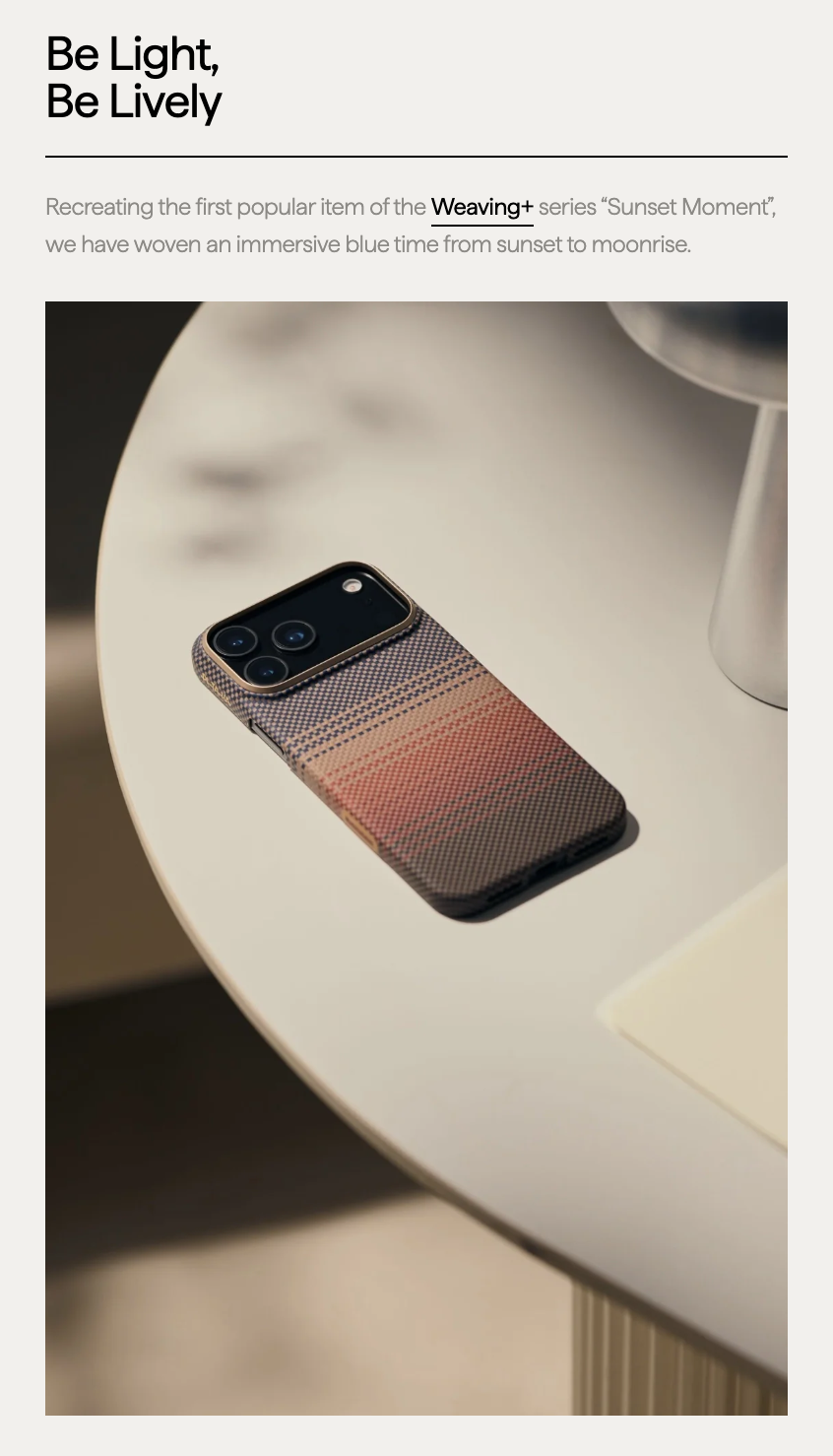 PITAKA Sunset Edge Case for iPhone 17 / Air / 17 Pro / 17 Pro Max ...
