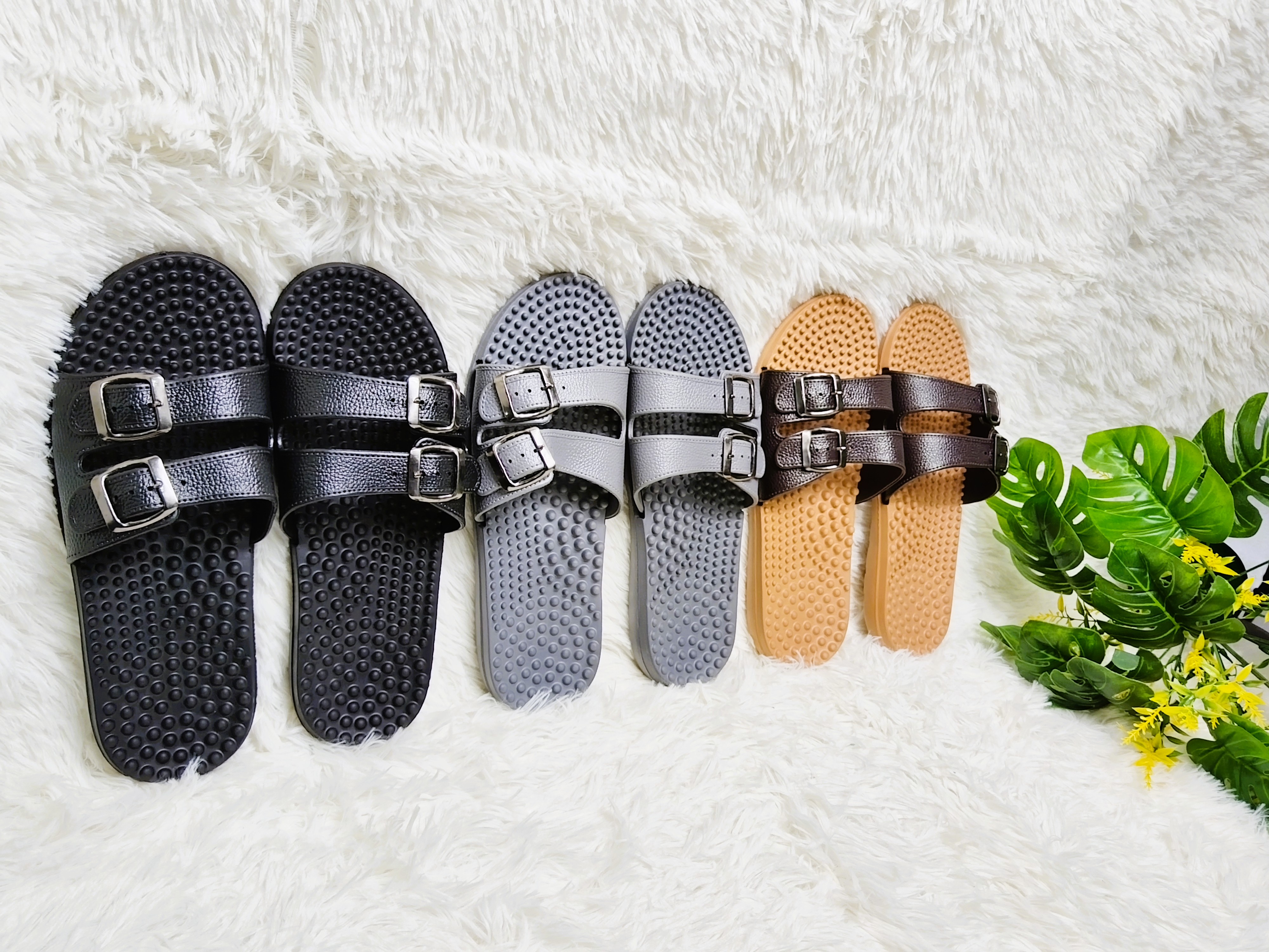 5S Massage Men's Slippers Sandals EVA Soft Comfortable Indoor Men's ...