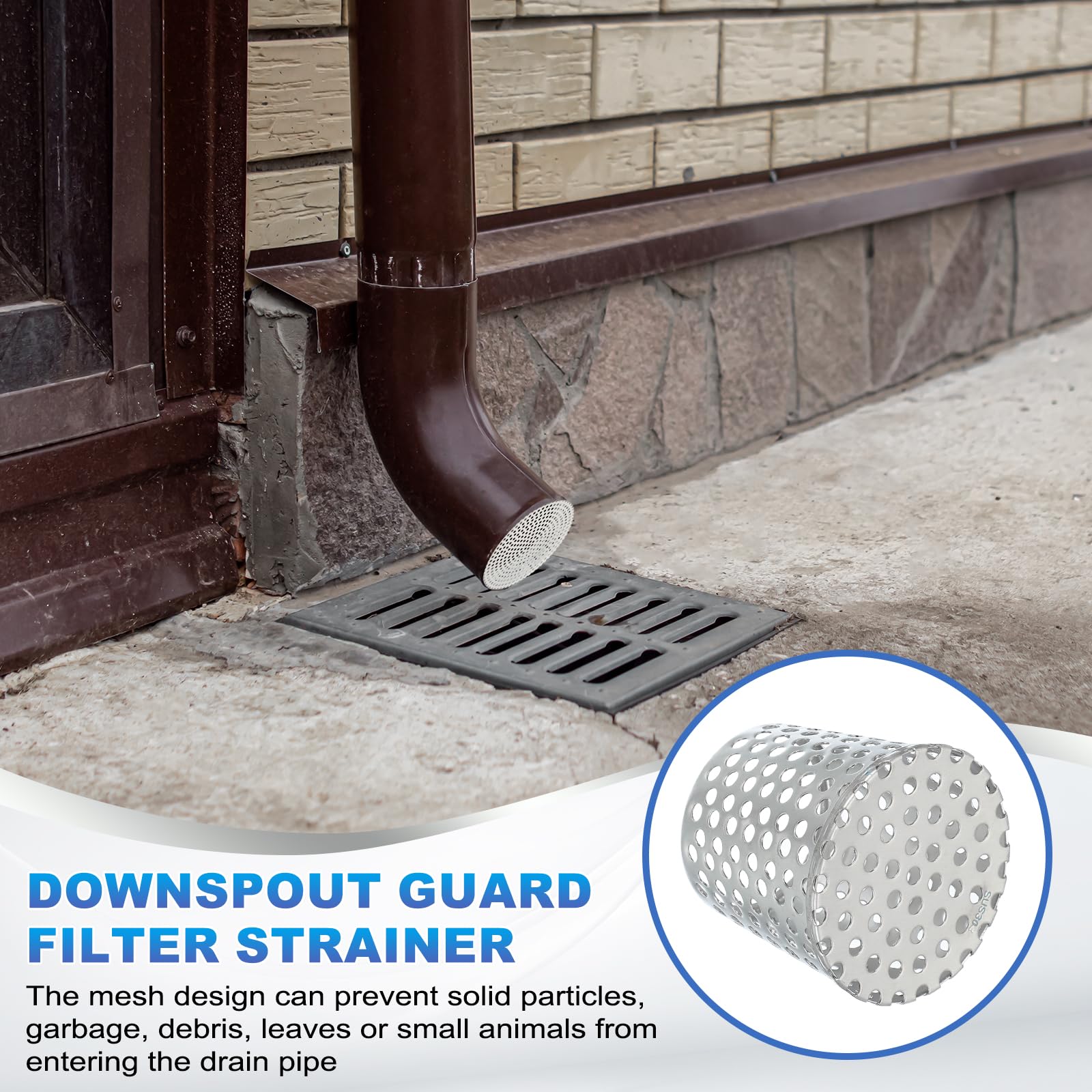 304 Stainless Steel Drain Cover Anti Clogging Interpolated Filter ...