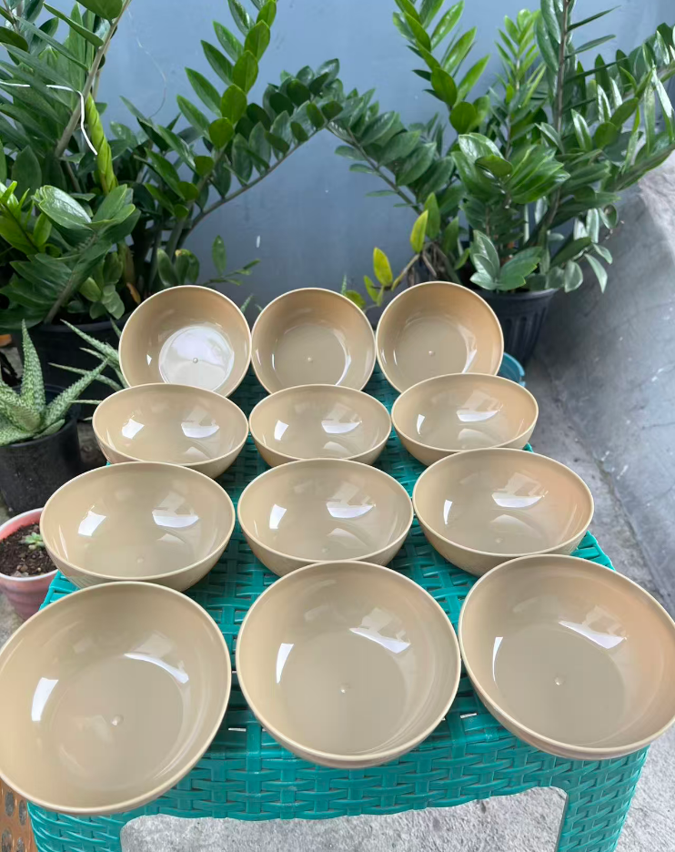 LHK 6/12pcs 11.5x4.5cm Plastic Bowls Rice Bowl/Soup and Snack Bowl ...