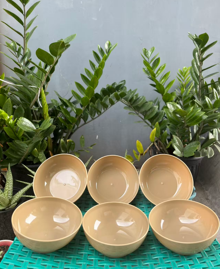 LHK 6/12pcs 11.5x4.5cm Plastic Bowls Rice Bowl/Soup and Snack Bowl ...