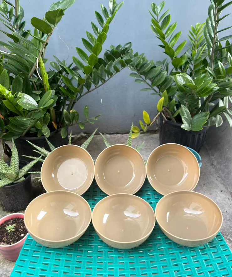 LHK 6/12pcs 11.5x4.5cm Plastic Bowls Rice Bowl/Soup and Snack Bowl ...