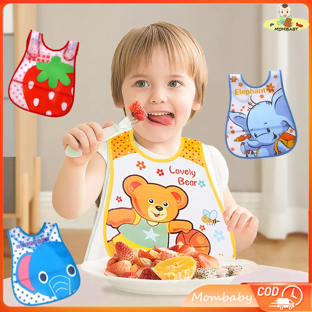 Mombaby Animal Waterproof Baby Bib Apron Bibs for Babies and Kids 15