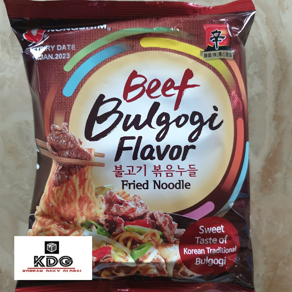 Nongshim Beef Bulgogi flavor fried noodle103g*30Packs (1Box) Shopee Singapore