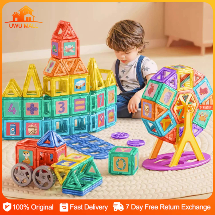 Magnetic Bricks Building Blocks Set Constructor Games Magnet Designer ...