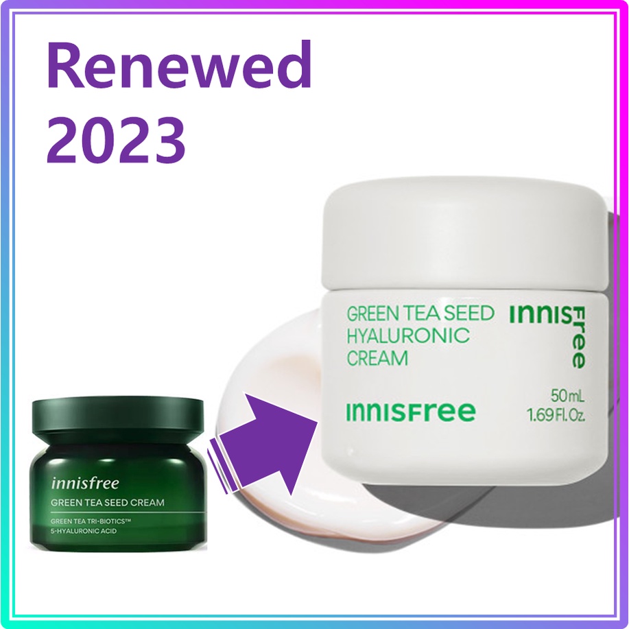 Innisfree Green Tea Seed Hyaluronic Cream 50ml 2023 Ad Shopee Singapore 3065