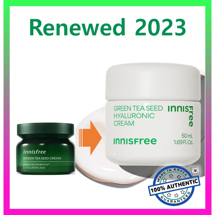 Innisfree Green Tea Seed Hyaluronic Cream 50ml 2023 Ad Shopee Singapore 0092