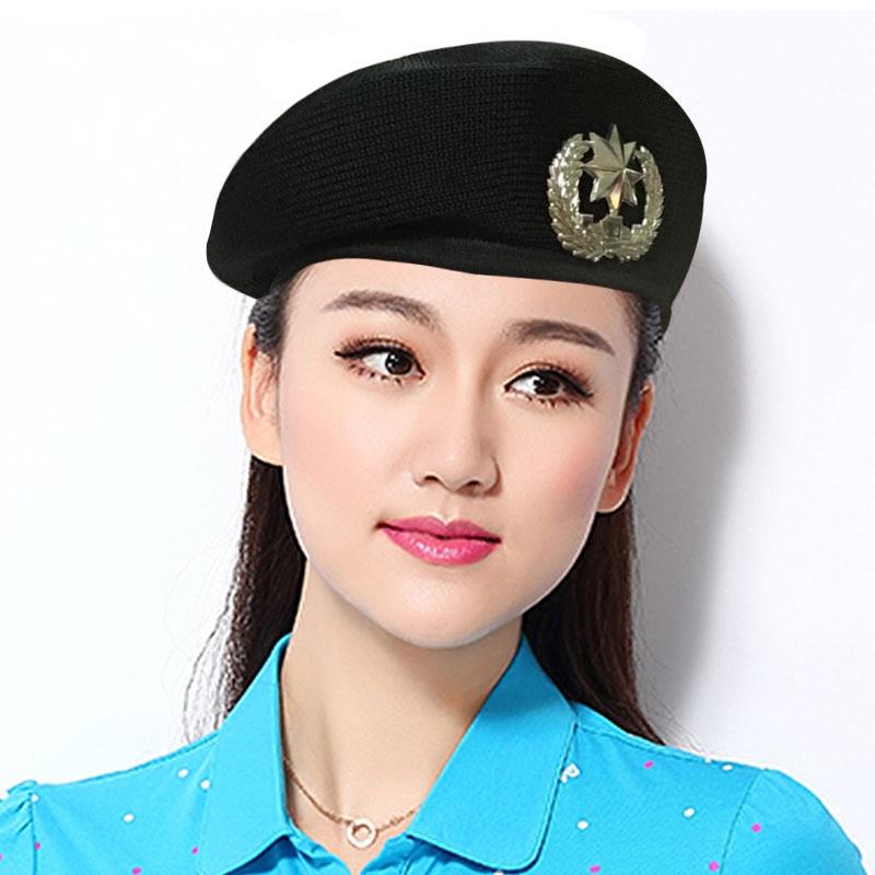 2023 Beret sailor hat square dance unisex Sky red performance hat dance hat 2023 berets sailor