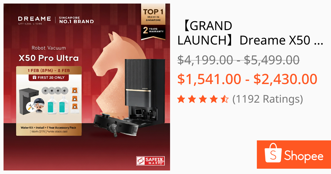 Dreame X50 Ultra/Master & X50 Pro Ultra Robot Vacuum