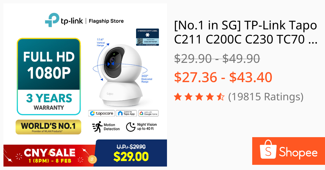 TP-Link Tapo C211 QHD AI Home Security Camera