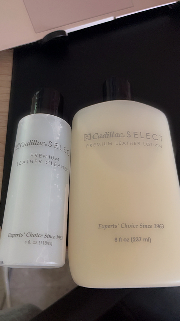 Cadillac Select Premium Leather Lotion 237ml & Cleaner 118ml, lotion for  Chanel LV Hermes bags