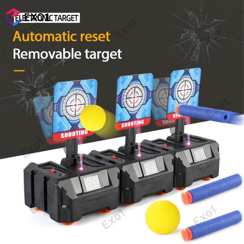 Auto-Reset Electric Target For Nerf Guns Bullets Toys For Beads Blaster ...