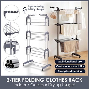 Clothes Drying Rack – Folding Indoor/Outdoor Portable Dryer for