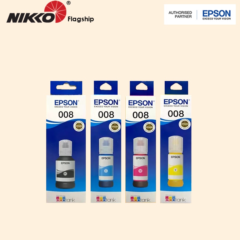 [Original] Epson 008 ( T06G1 T06G2 T06G3 T06G4 ) Black Cyan Magenta