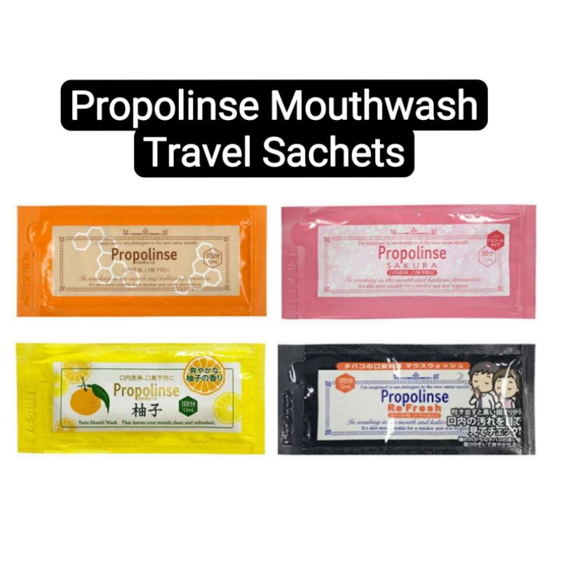Propolinse Japan Propolis Mouthwash Travel Sachet Sample 12ml