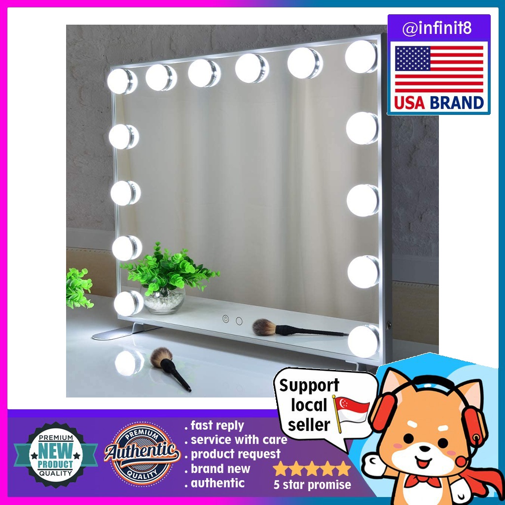 [sg stock] BEAUTME USA Vanity Makeup Hollywood Mirror w Dimmer Lights