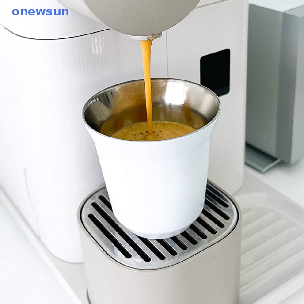 80ml Double Wall Stainless Steel Espresso Cup Insulation Nespresso