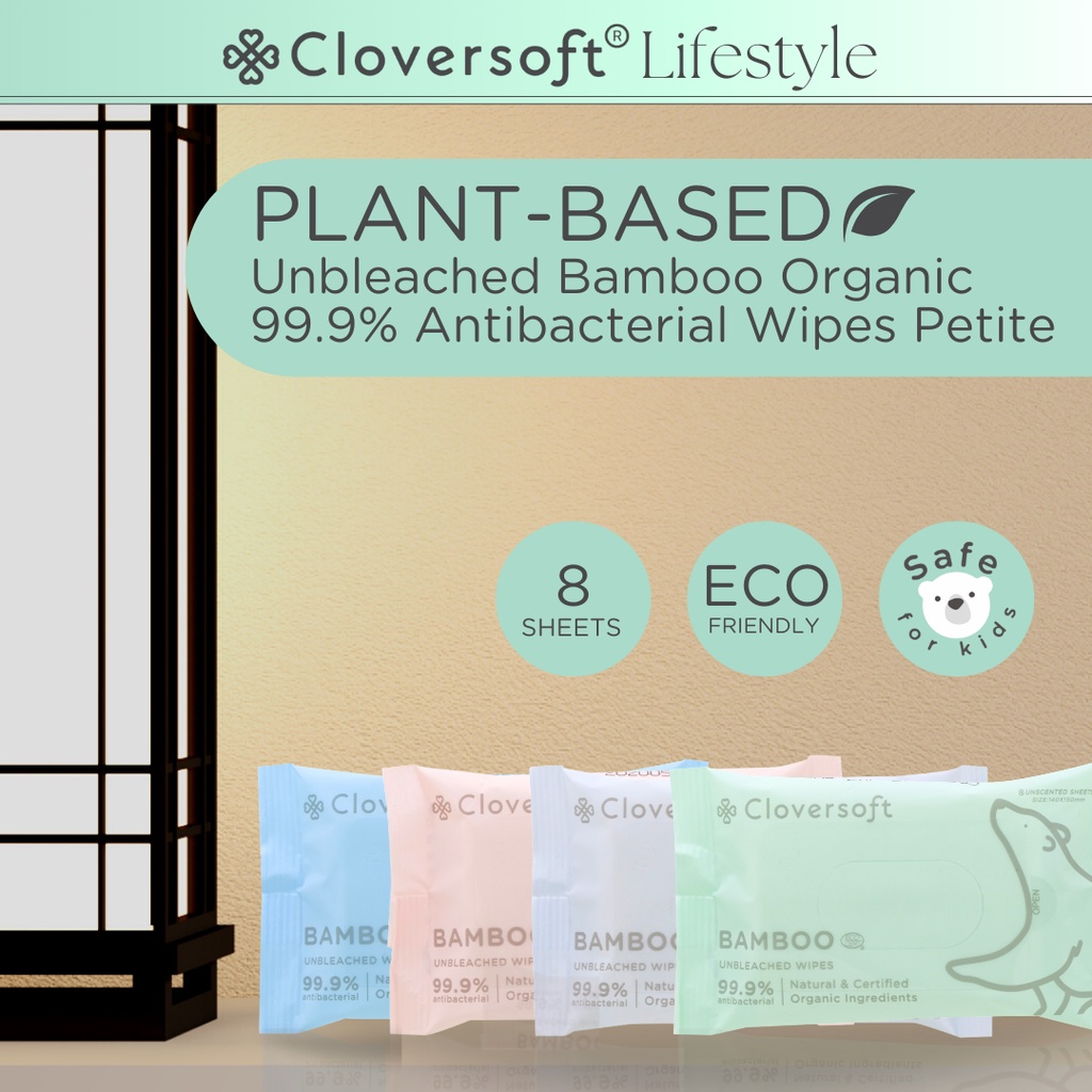 [Cloversoft Official] PlantBased Unbleached Bamboo 99.9 Antibacterial