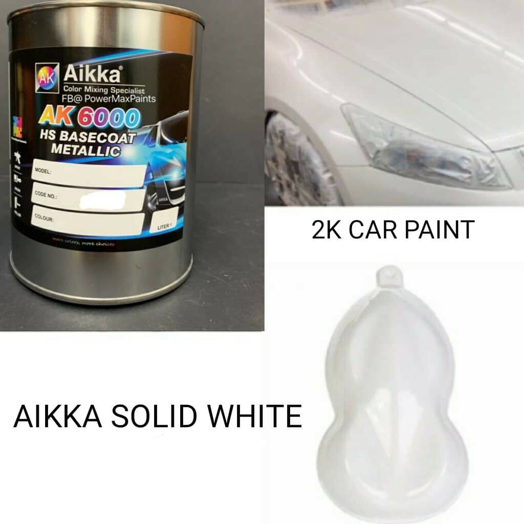 AIKKA AK1 SOLID WHITE 2K CAR PAINT | Shopee Singapore