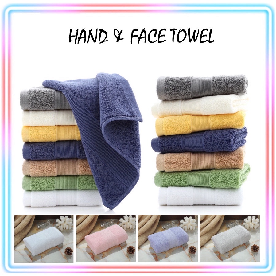 100 Pure Cotton Soft Face Towel 35x35cm Water Absorption Towel Only