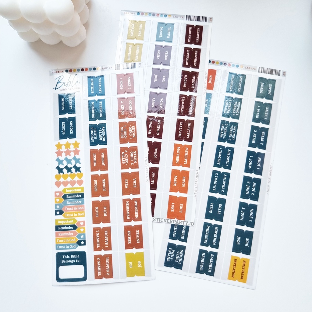 Bible Tab File Index Title Name Bible Book Index Divider Waterproof ...