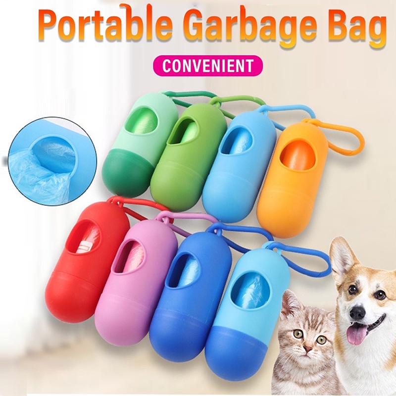 【SG Stock】Pet Poop Bags5+1 RollsPet Garbage Bag Capsule Plastic Bag