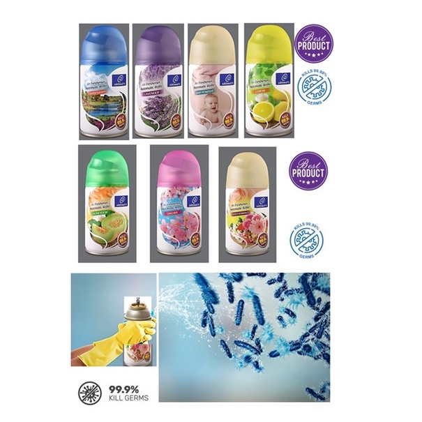Airwick Essential Oils Air Freshener, Assorted Scents, 1 Unit with 9  Refills