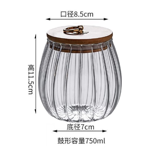 [SG] Glass Jar With Lid I Glass Container I Japan Glass Tea Jar