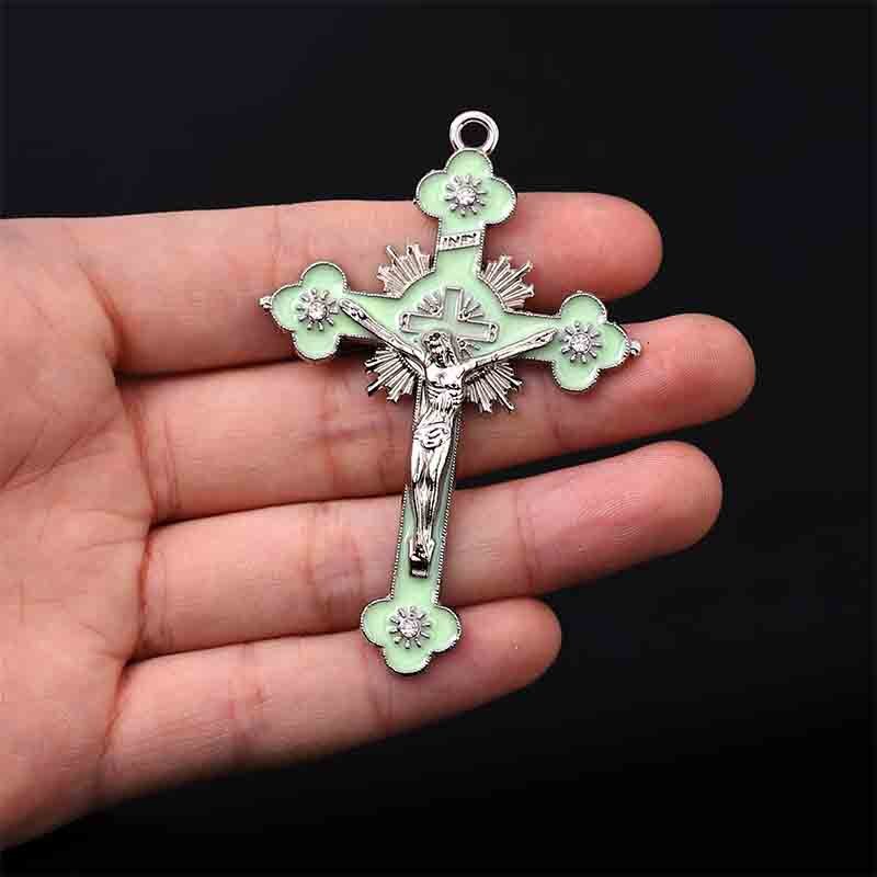 1-packReligious Catholic big golden cross, Jesus Christ color big cross ...