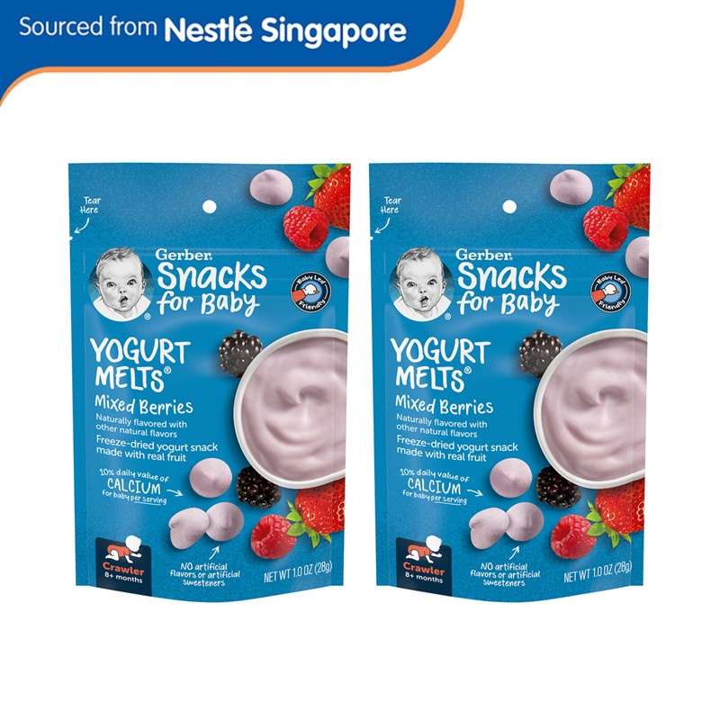 Nestlé® Gerber® Graduates Yogurt Melts Mixed Berries 28g X2 Shopee