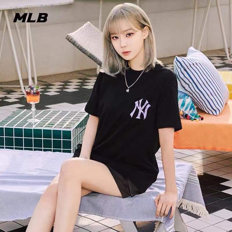 MLB Korea - Paisley Back Logo Short Sleeve T-Shirt Pink / XXL