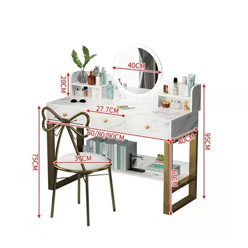 YOULITE Dressing Table Bedroom Modern Minimalist Net Red Ins Wind ...