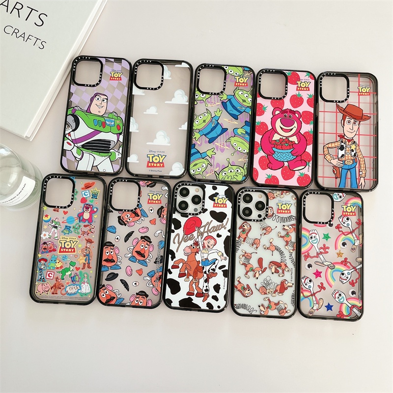 TiFY Disney and Pixar's Toy Story iPhone Case For 14 Pro Max 14 Plus 13 Pro MAX 12 Pro MAX 11 Acrylic Plastic TPU Side Letters Shockproof Phone Cover Back INS Style Casing